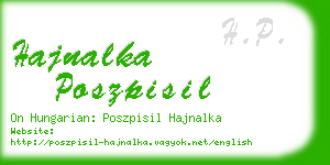 hajnalka poszpisil business card